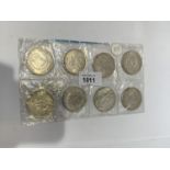 EIGHT COLLECTABLE COINS