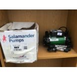 AN AS NEW SALAMANDER SHOWER PUMP TWIN 1.5 BAR