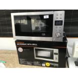 AN AS NEW SAINBURYS MICROWAVE WITH GRILL