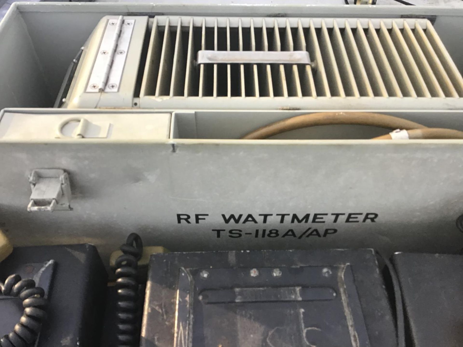 A CASED RF WATTMETER, VARIOUS COMMUNICATION RADIOS ETC - Image 2 of 2