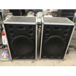 A PAIR OF LARGE MEGA SPEAKERS