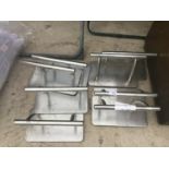 EIGHT CHROME HANDLE PLATES