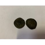 TWO ROMAN COINS TO INCLUDE AN EMPEROR GORDIAN EXAMPLE