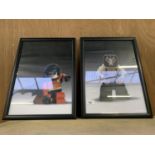 TWO FRAMED LEGO PICTURES