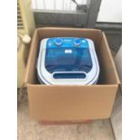 A LEISURE DIRECT GLW B2706 AS NEW AND BOXED MINI PORTABLE 230V 3KG CAPACITY WASHING MACHINE IN