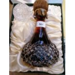1 BOTTLE - A CLAUDE CHATELIER 1ER CRU COGNAC CHAMPAGNE IN CRYSTAL CUT GLASS DECANTER, BOXED