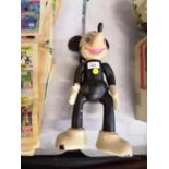 A VINTAGE PLASTIC MICKEY MOUSE FIGURE