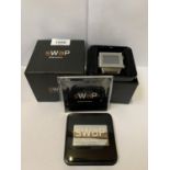 A 'SWAP' BLUETOOTH WRIST WATCH, NEW AND BOXED