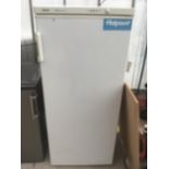 A HOTPOINT UPRIGHT FREEZER IN WORKING ORDER