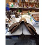 A VINTAGE 'WYCHERLEY' LEATHER HORSES SADDLE