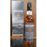 1 BOTTLE - 70CL AERSTONE LAND CASK AGED 10 YEARS SINGLE MALT WHISKY, BOXED