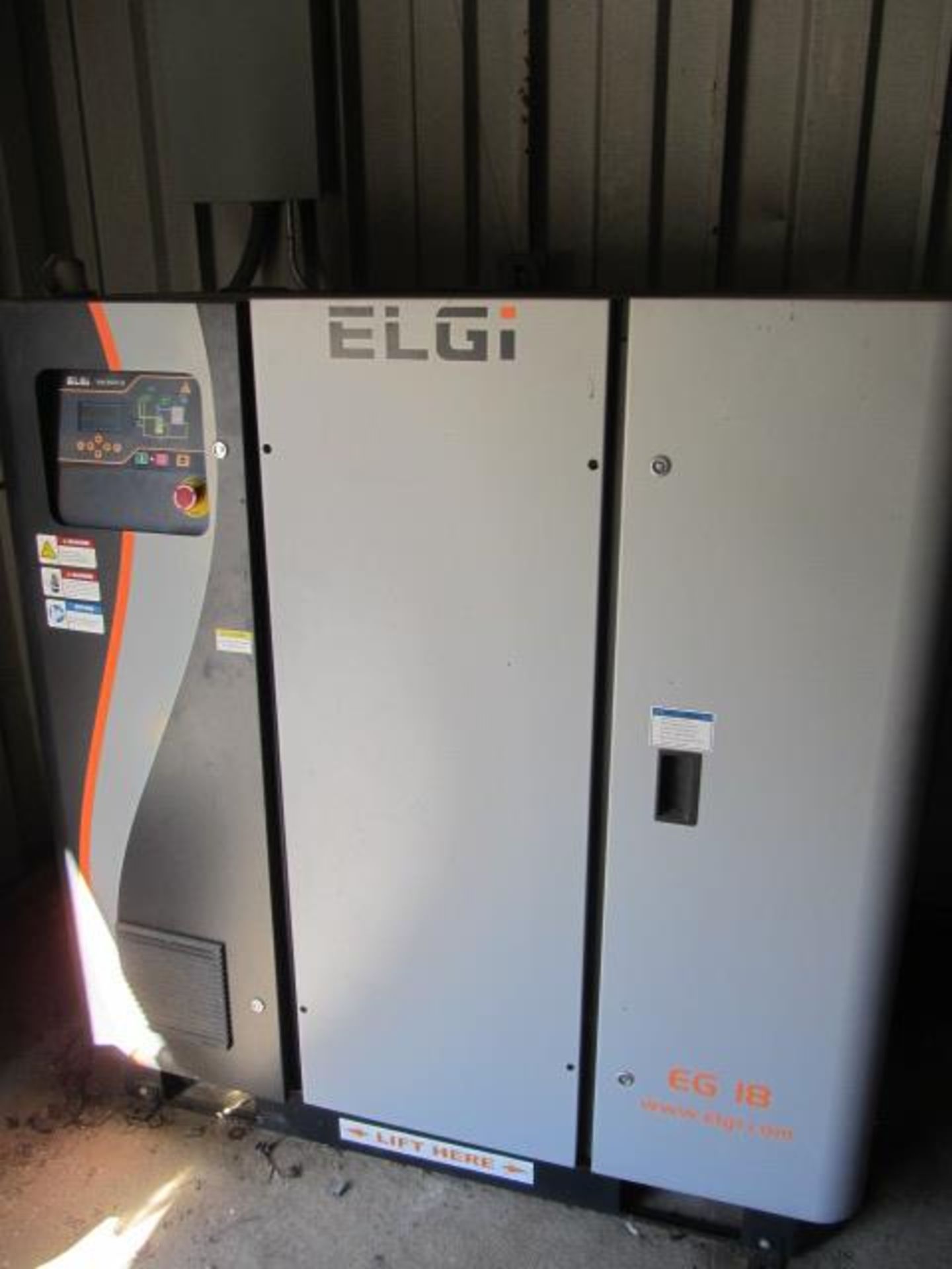 Elgi Model EG18-125 25 HP Rotary Screw Air Compressor with 125 PSI, Neuron II Controls, sn: - Image 2 of 5