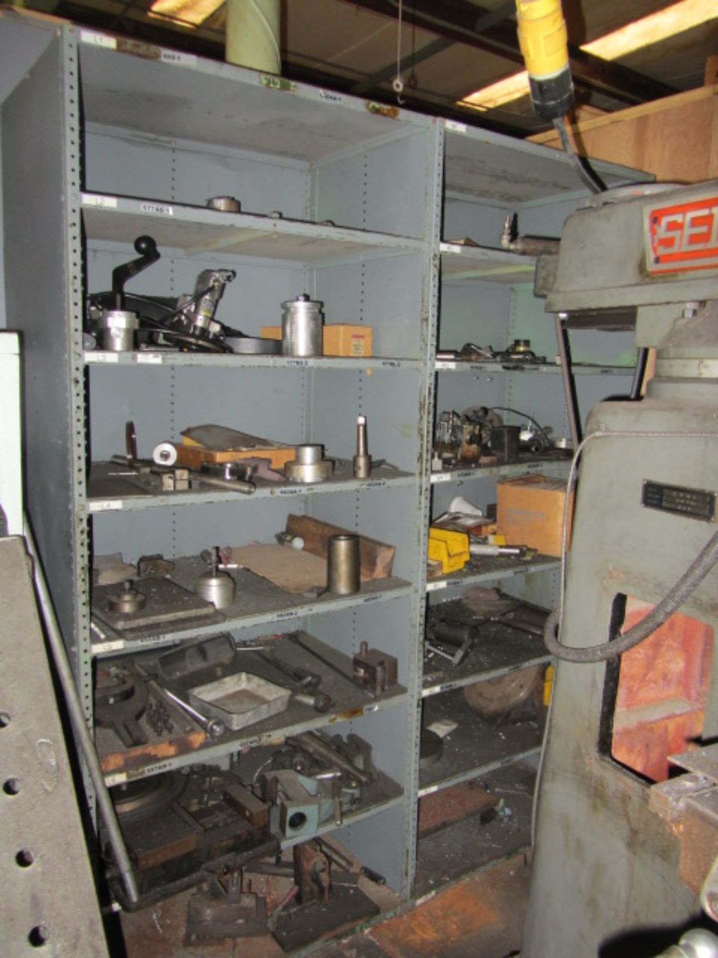 Contents of (2) Cabinets, Shelves, Workbench