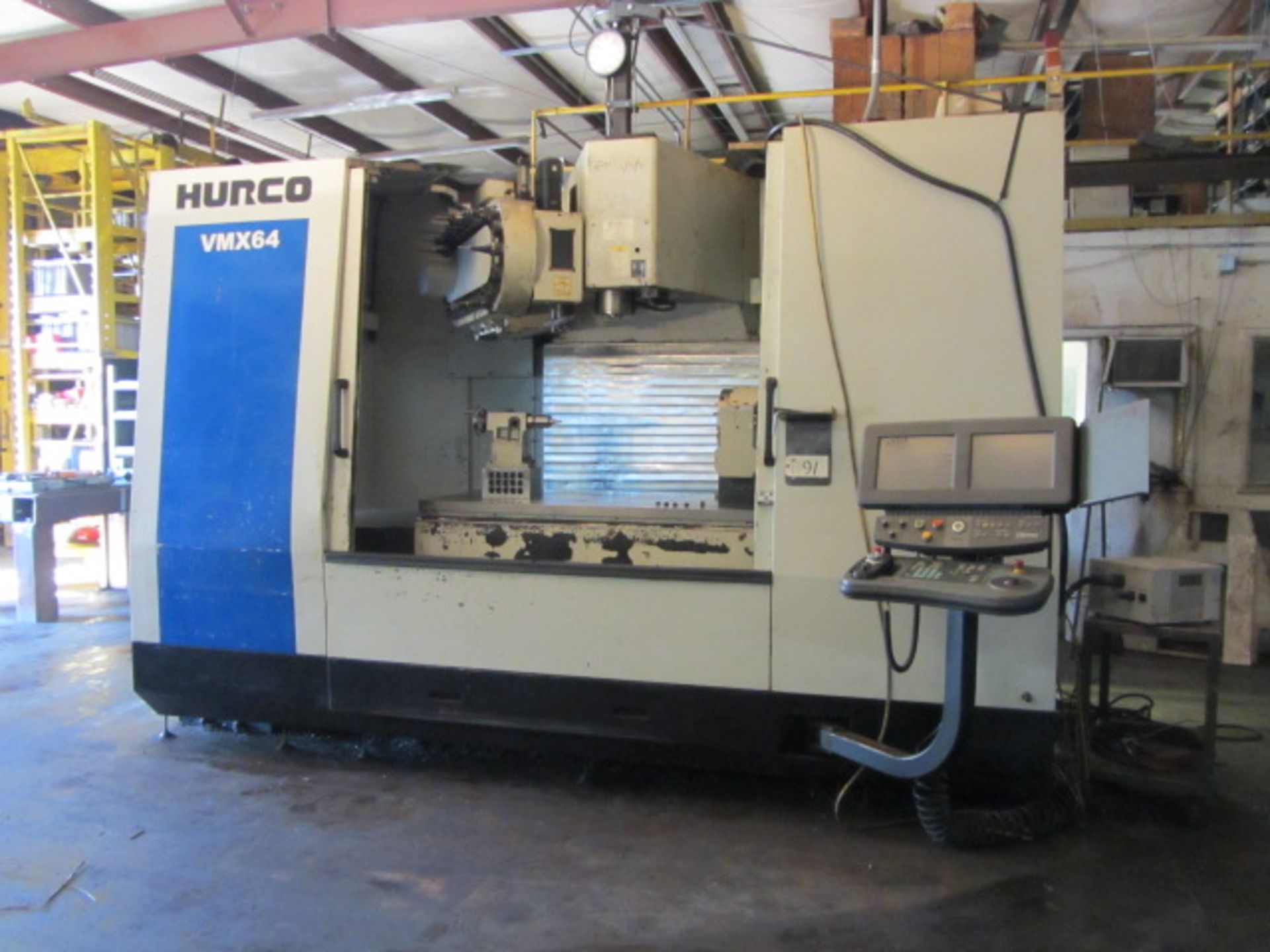 Hurco Model VMX 64-40 CNC Vertical Machining Center with 60'' x 36'' Table, 64'' X-Axis, 34'' Y- - Bild 3 aus 8