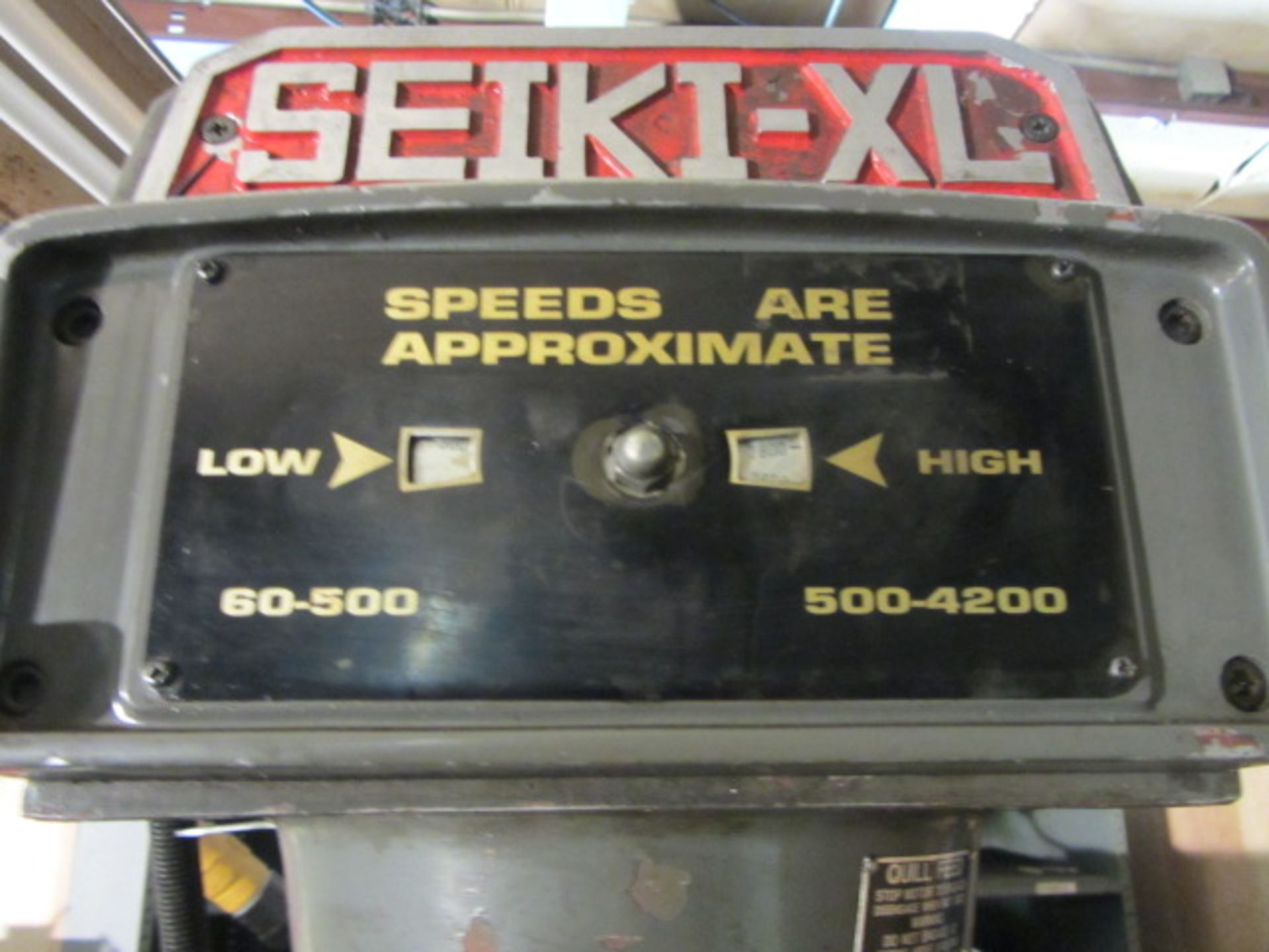 Seiki-XL Model 3VX Variable Speed Vertical Milling Machine with 10'' x 50'' Table, R-8 Variable - Image 4 of 5