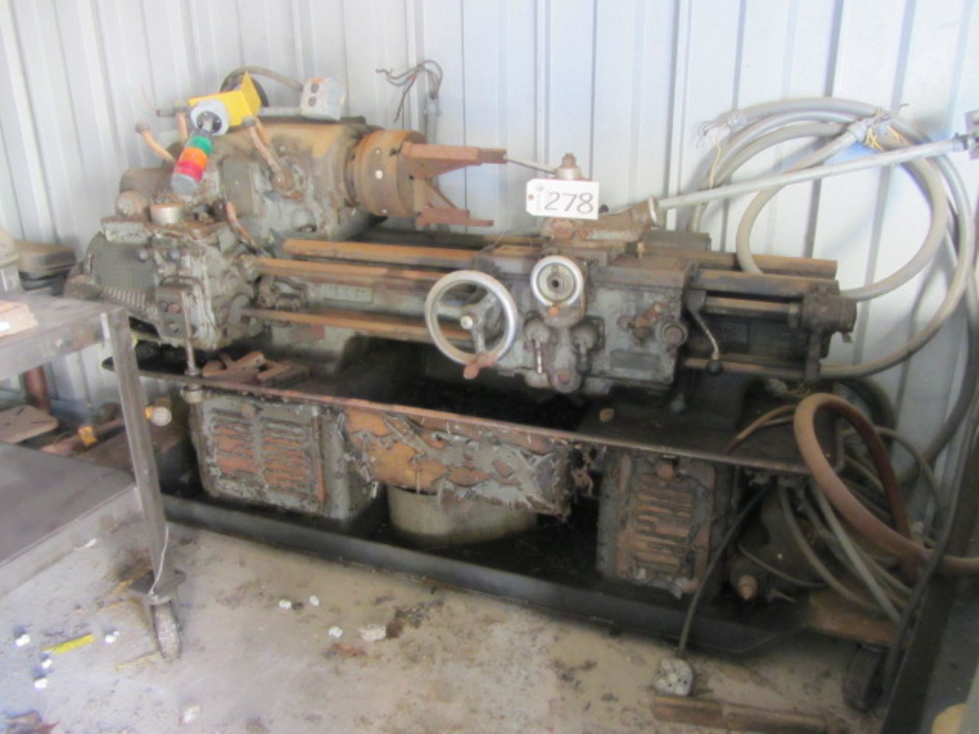 Lathe  (under repair in shed)