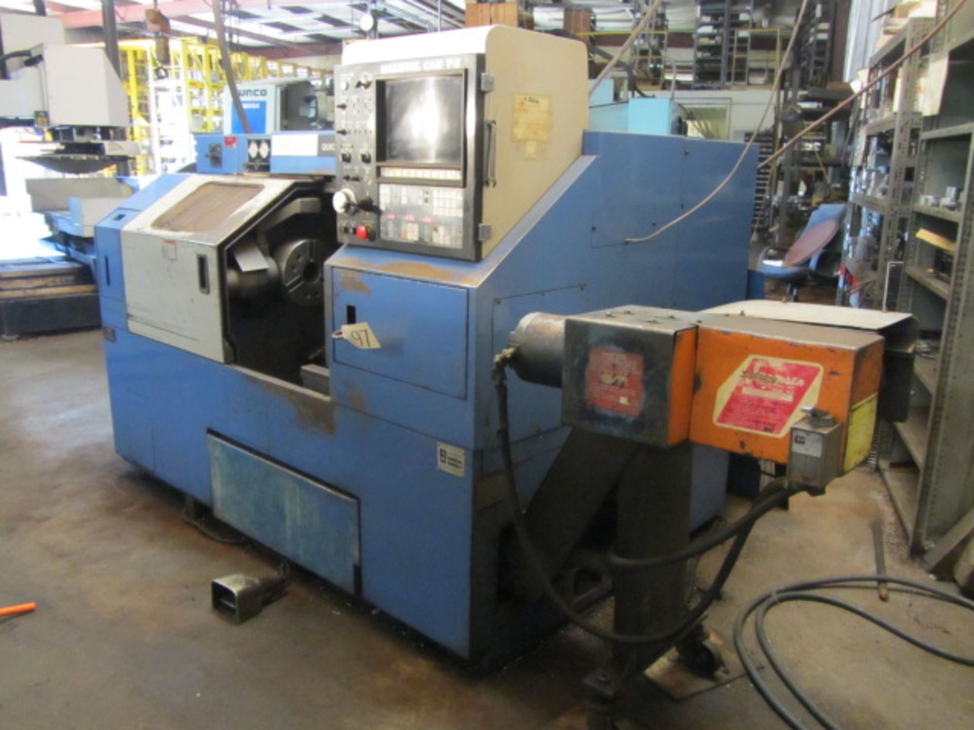 Mazak QT15N CNC Turning Center with 10'' 3-Jaw Chuck, Approx 30'' Max Distance to Tailstock, Tool - Bild 7 aus 8