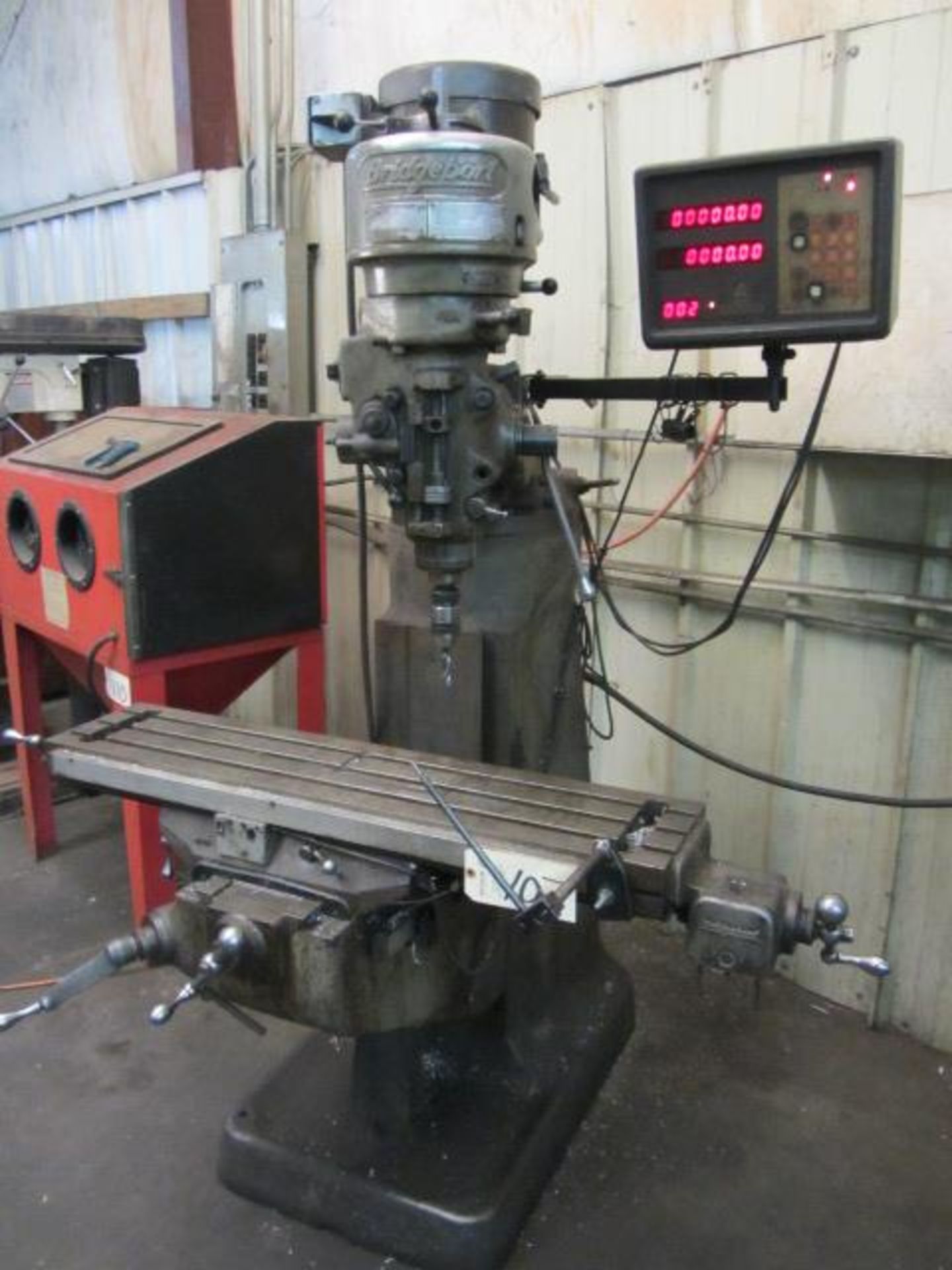 Bridgeport Vertical Milling Machine with R-8 Spindle, 9'' x 42'' Table, sn:128723 - Image 4 of 5