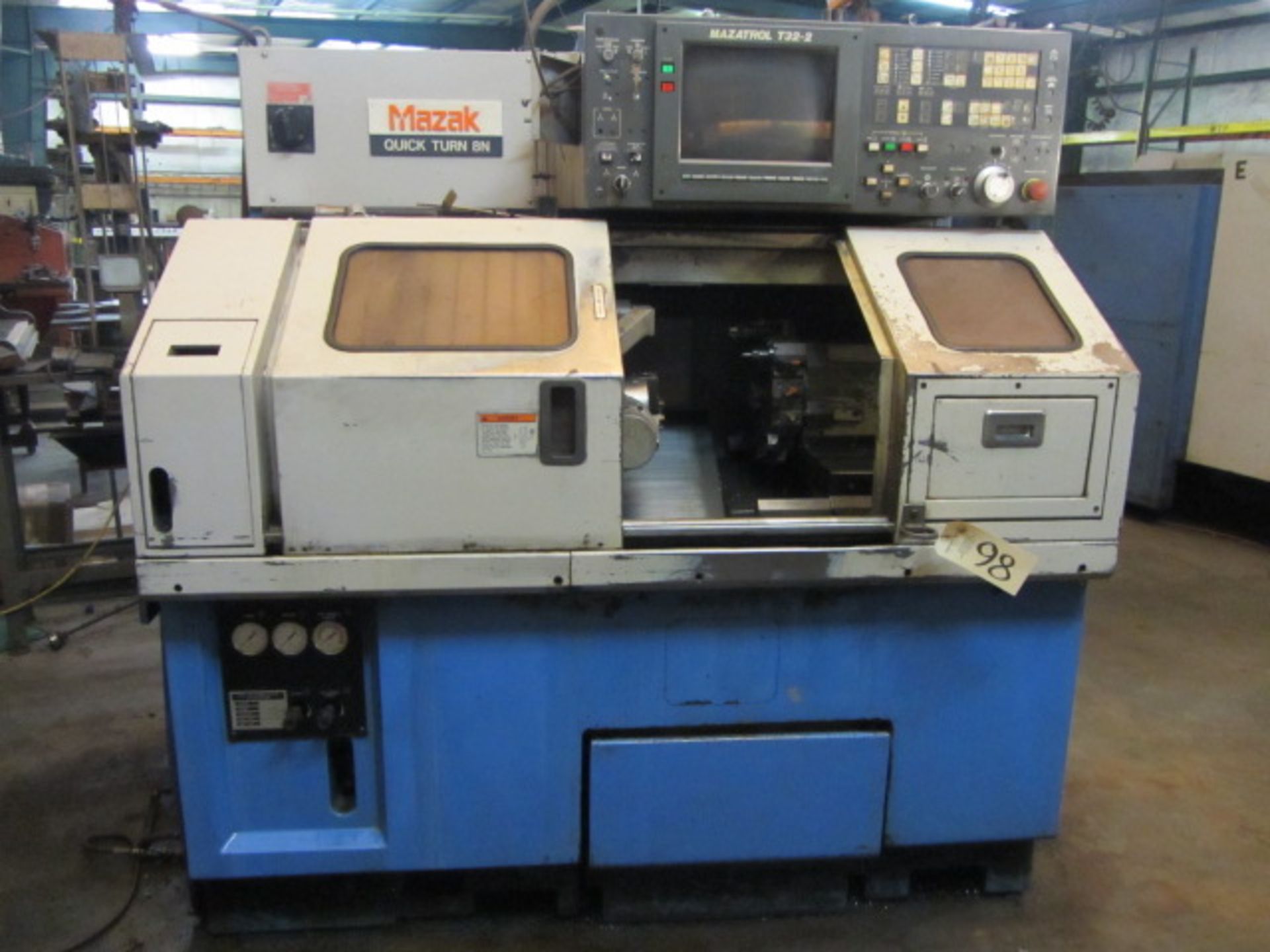 Mazak QT8 CNC Turning Center with 8'' 3-Jaw Power Chuck, Approx 20'' Max Distance to Tailstock,