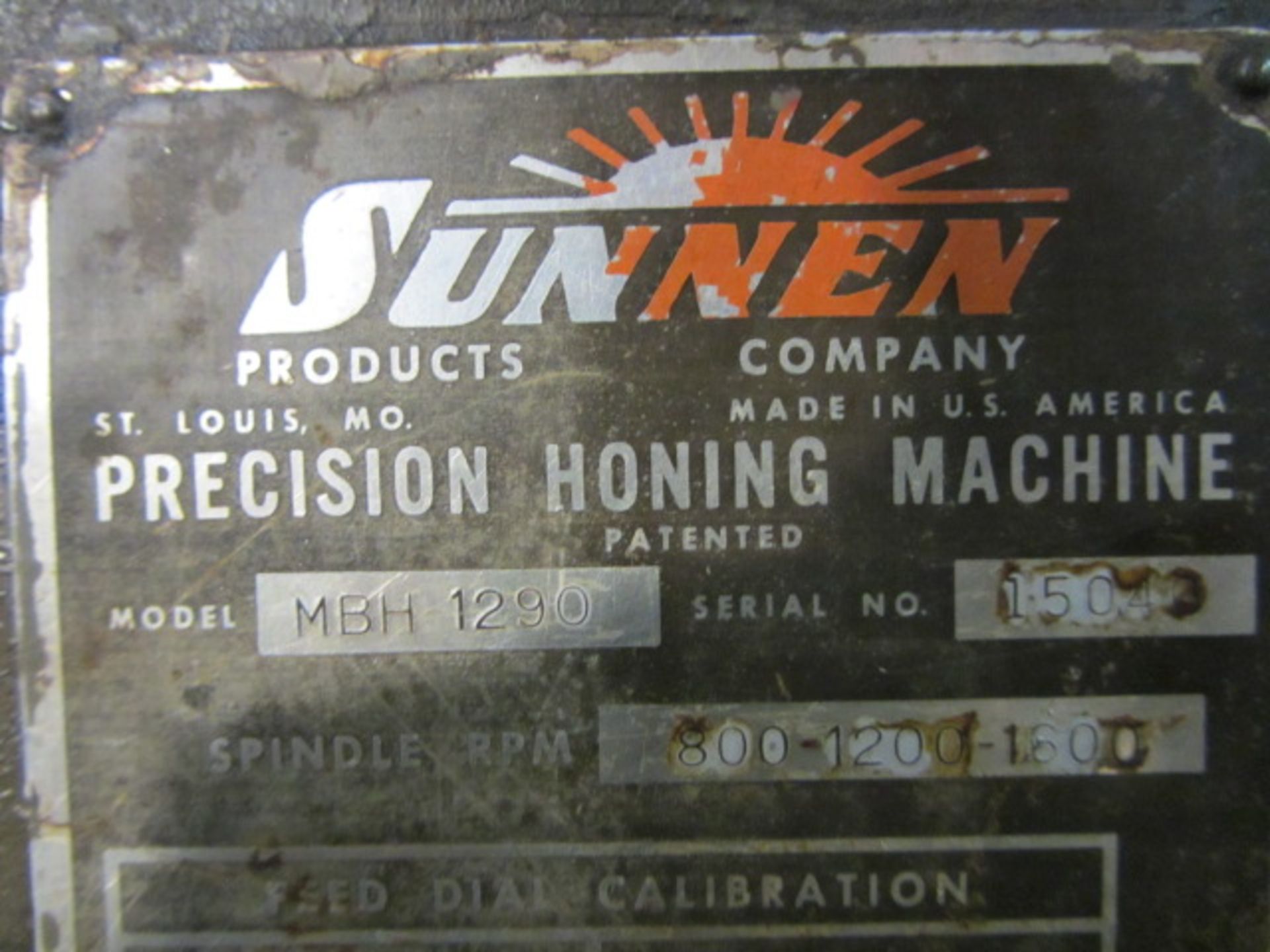 Sunnen Model MBH 1290 Auto Honing Machine - Bild 3 aus 6