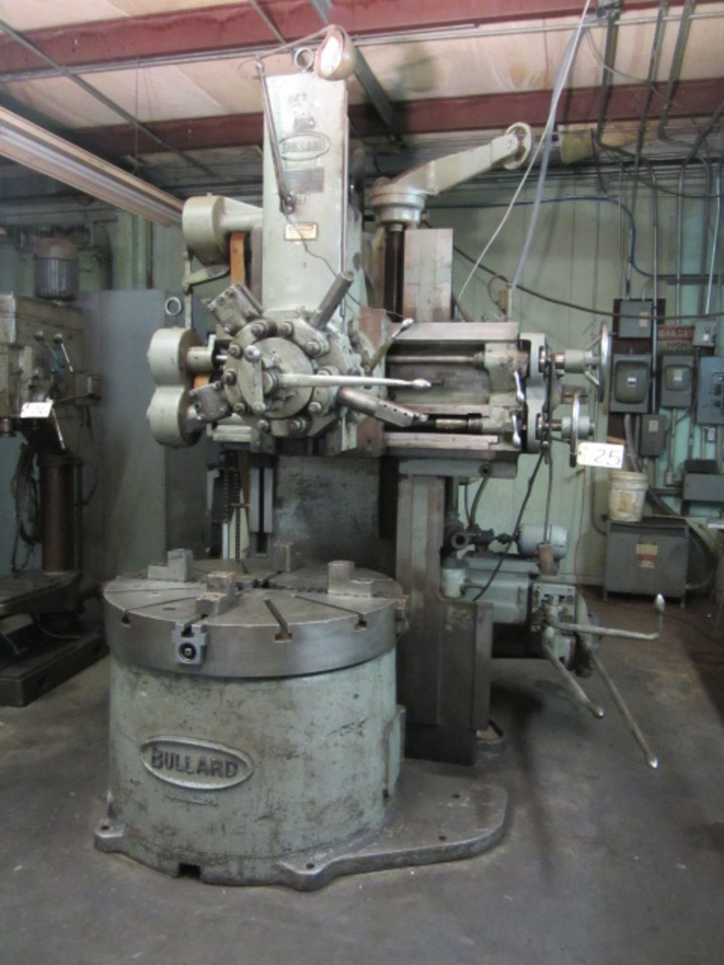 Bullard 42'' Vertical Turret Lathe with 5 Position Turret, Approx 27'' Max Distance Under Rail, 42''