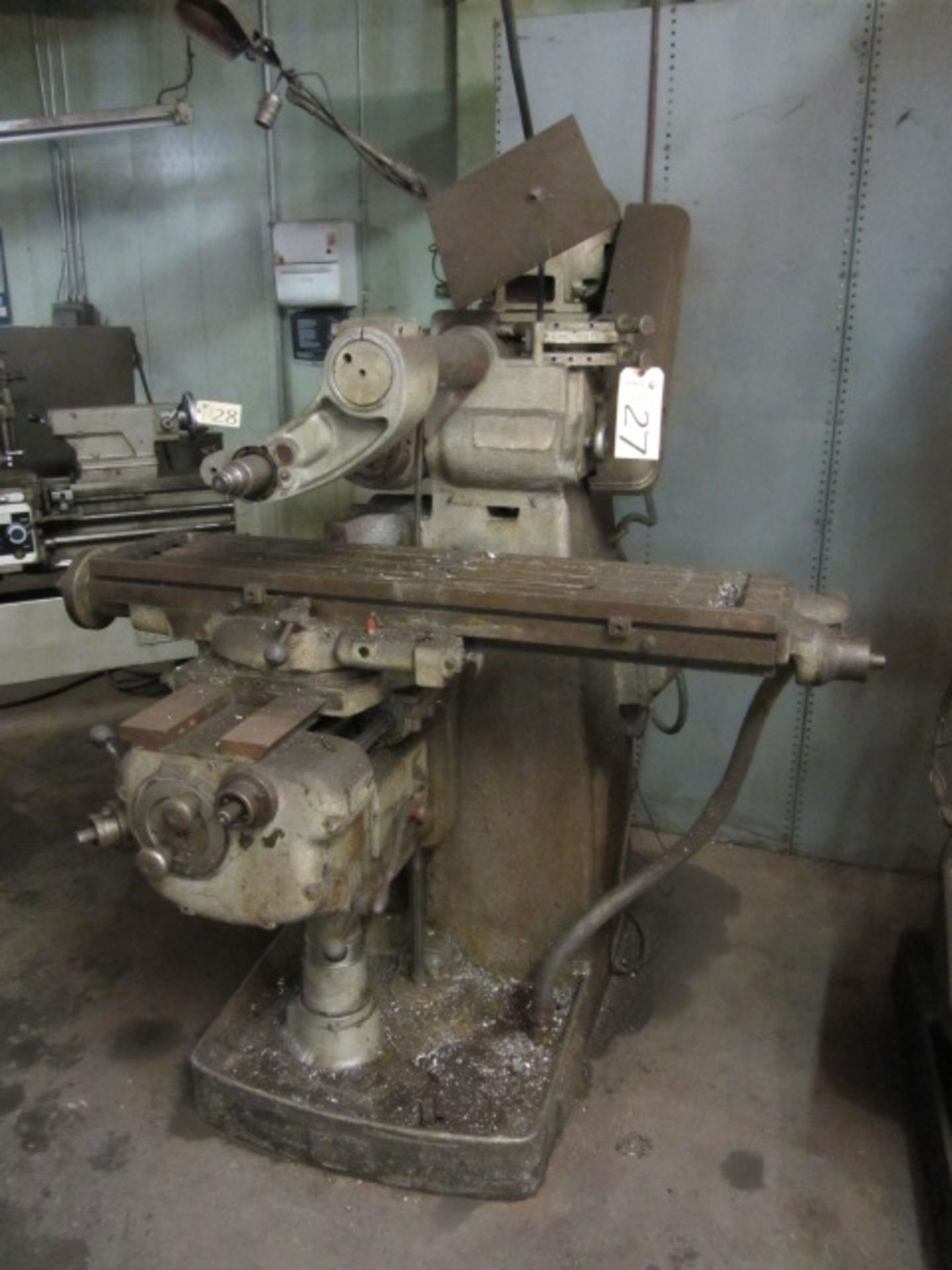 Van Norman 22L 50 Taper Milling Machine with 9'' x 42'' Table, sn:7269