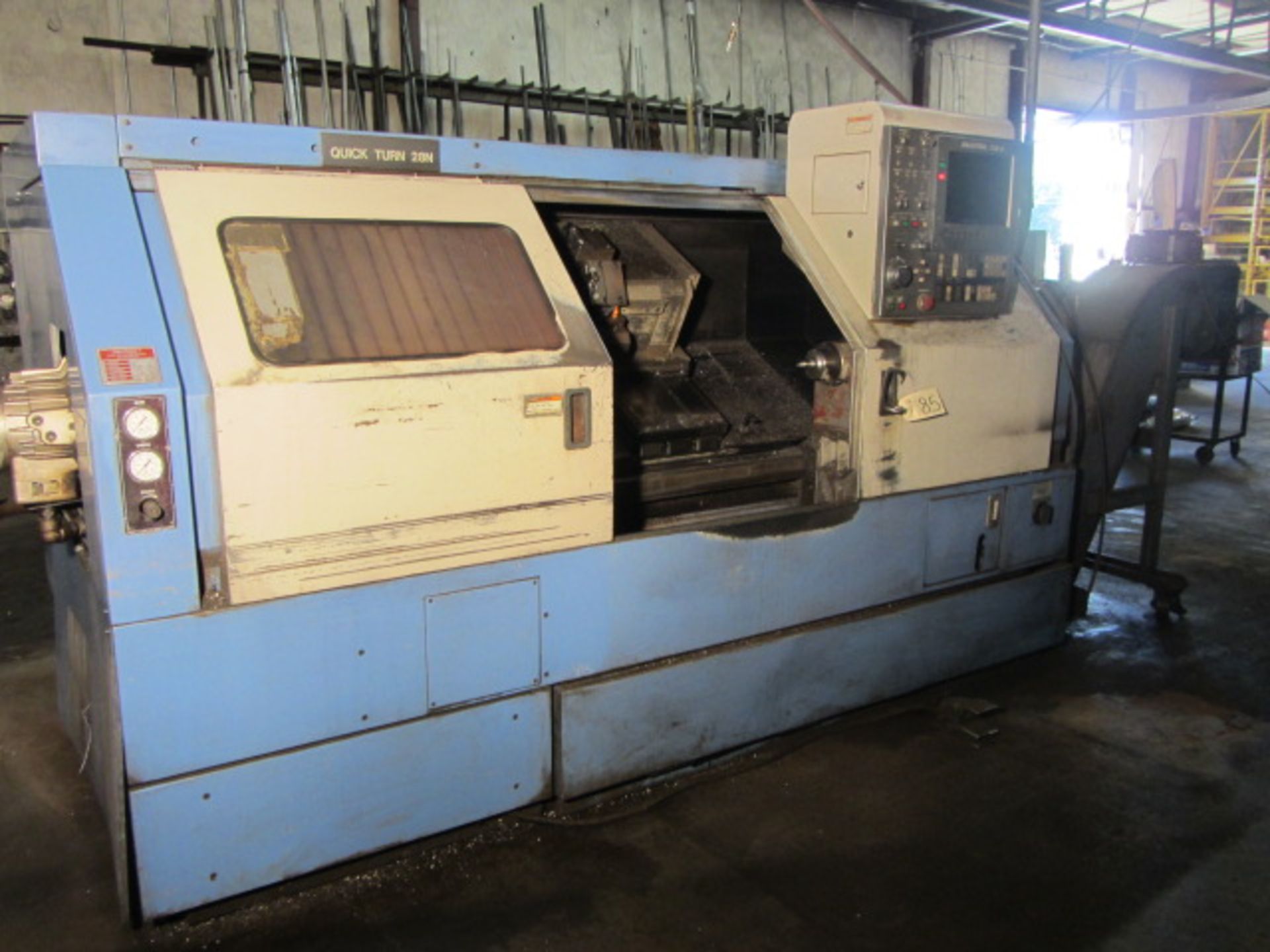 Mazak QT28N CNC Turning Center with 12'' 3-Jaw Chuck, Approx 42'' Max Distance to Tailstock, Tool - Bild 2 aus 8