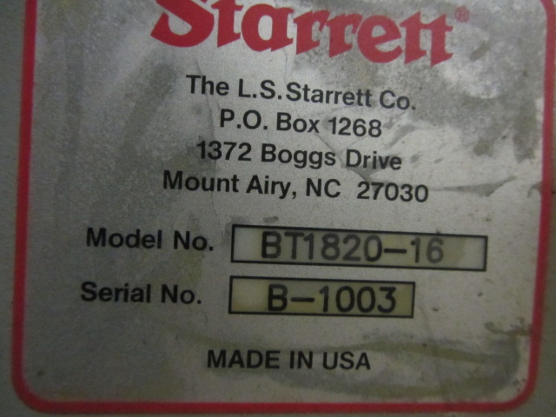 Starrett Model BT1820-16 Coordinate Measuring Machine with 24" x 26" Granite Table Work Area, - Image 7 of 7