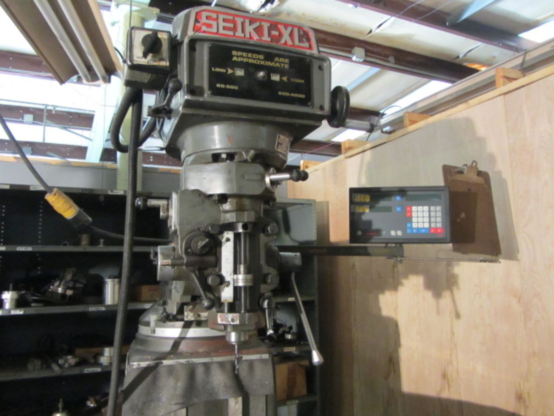 Seiki-XL Model 3VX Variable Speed Vertical Milling Machine with 10'' x 50'' Table, R-8 Variable - Image 3 of 5