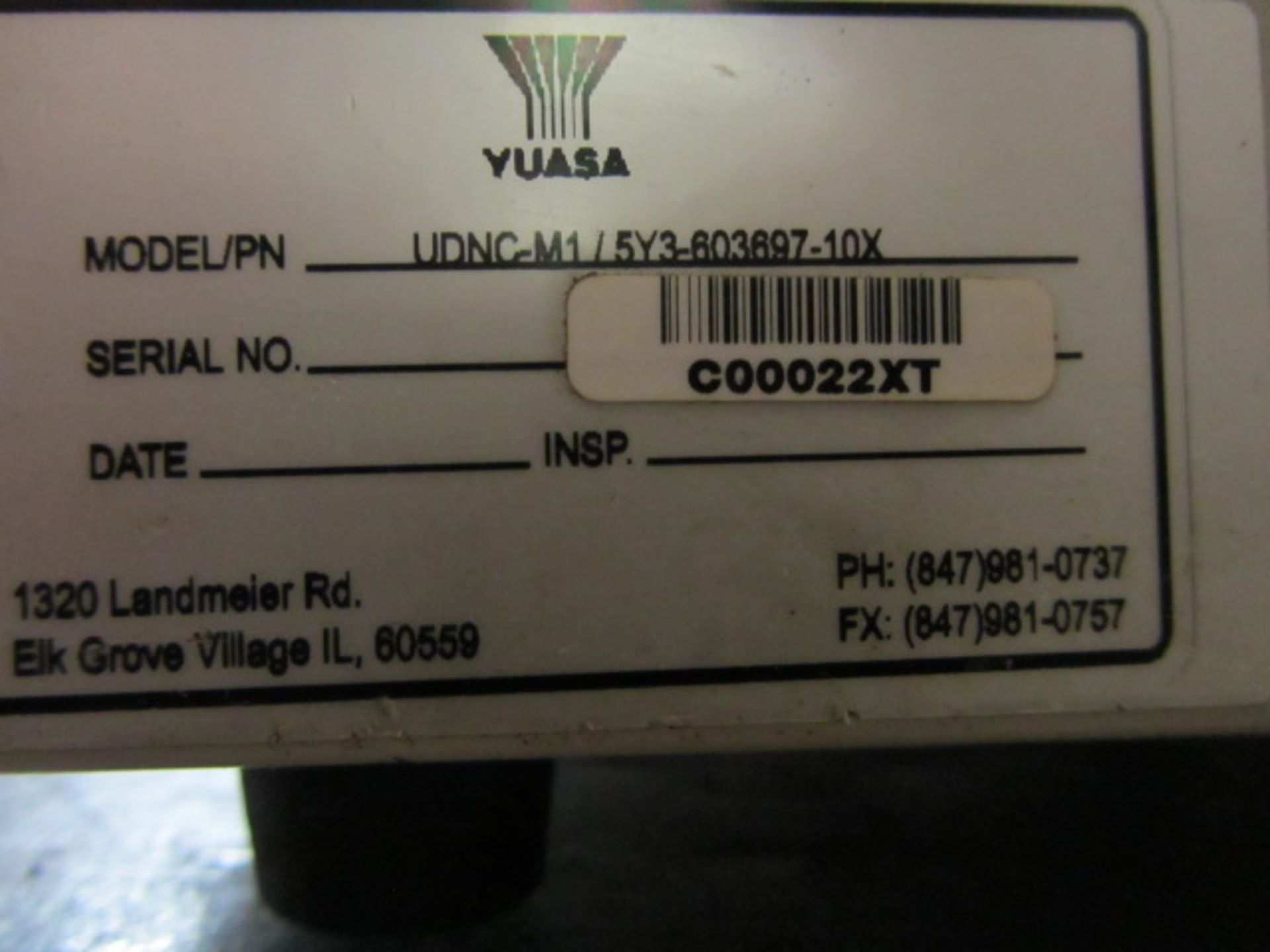 Yuasa 12'' Diameter Rotary Table, Tailstock, Yuasa Control - Image 8 of 8