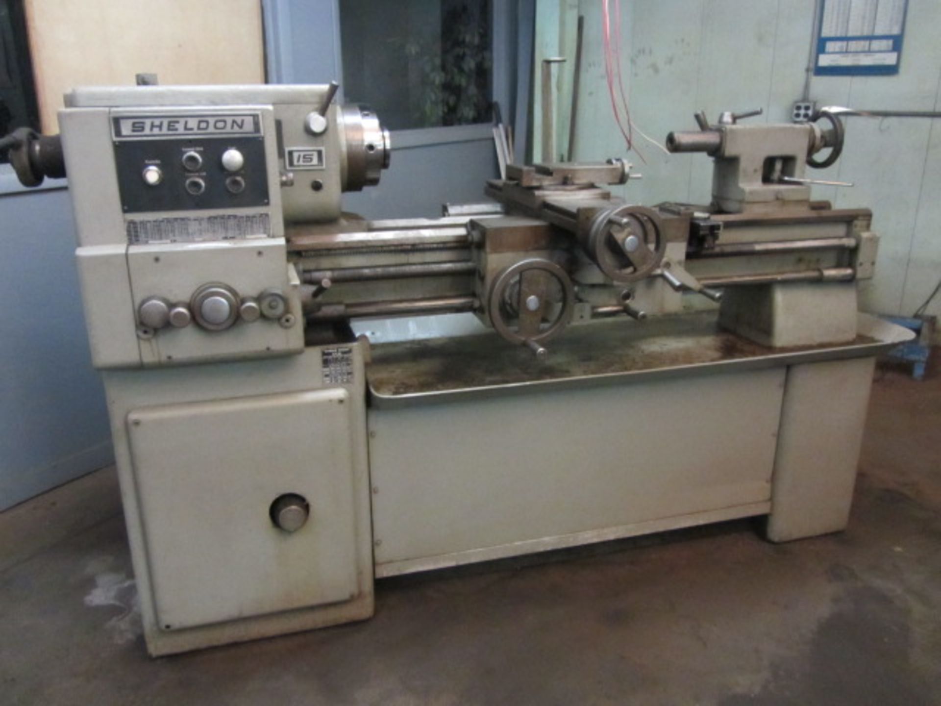 Sheldon Model 15 16'' x 46'' CC Engine Lathe with Spindle Speeds to 1250 RPM, Chip Pan, 5C Collet - Image 2 of 6