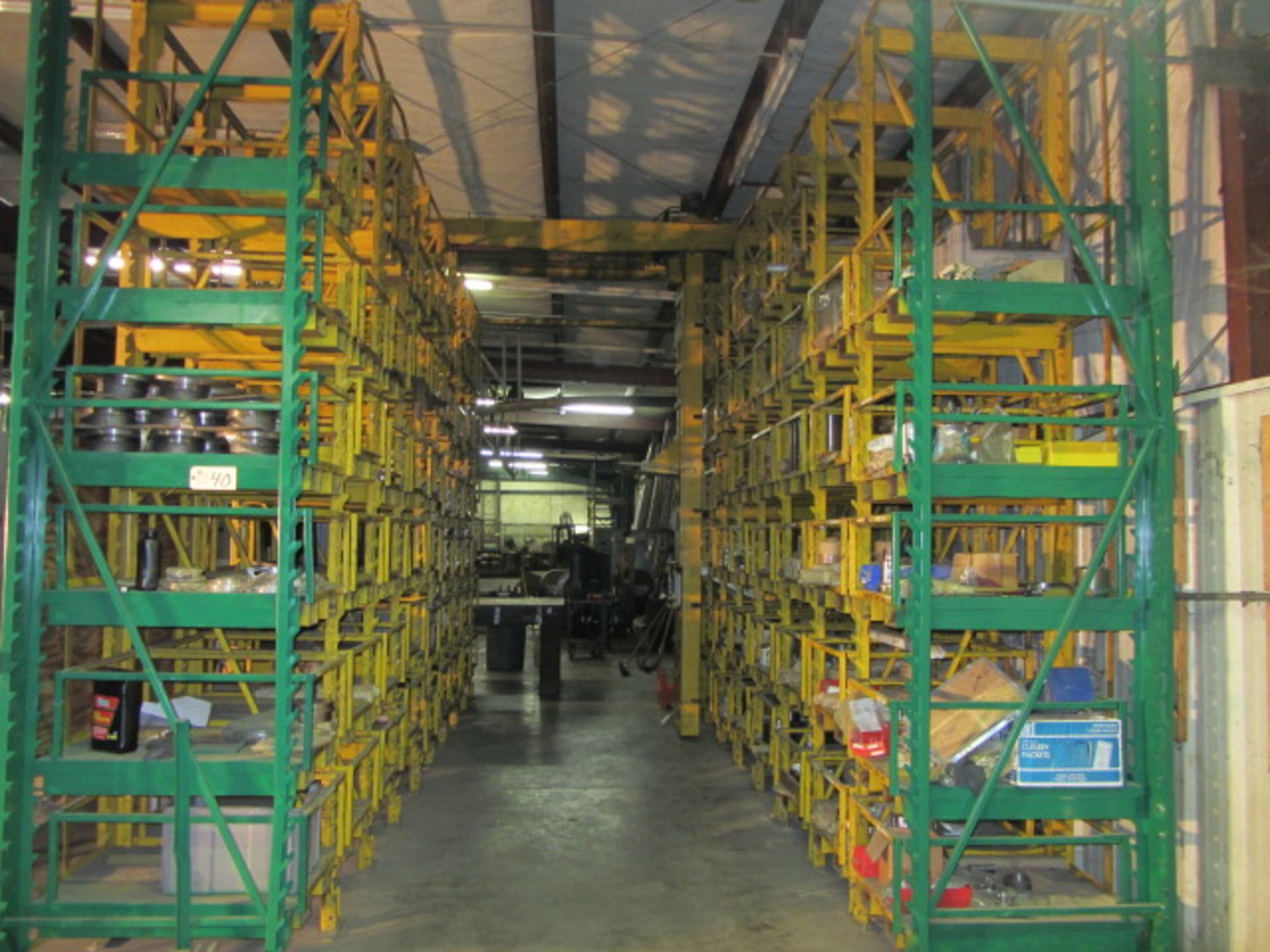 Stanley Dual Side Pallet Storage Rack with 15' Height x 20' Long, Holds 108 Steel Pallets, 2000lb