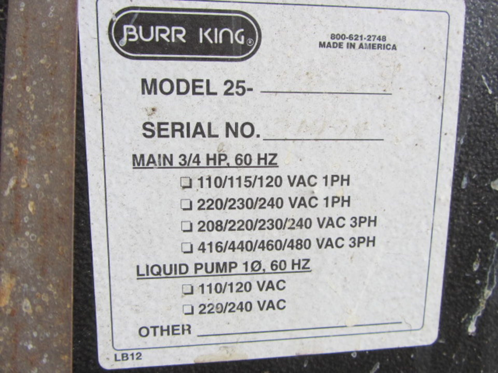 Burr King Vibra King 25 Vibratory Finisher - Image 2 of 3