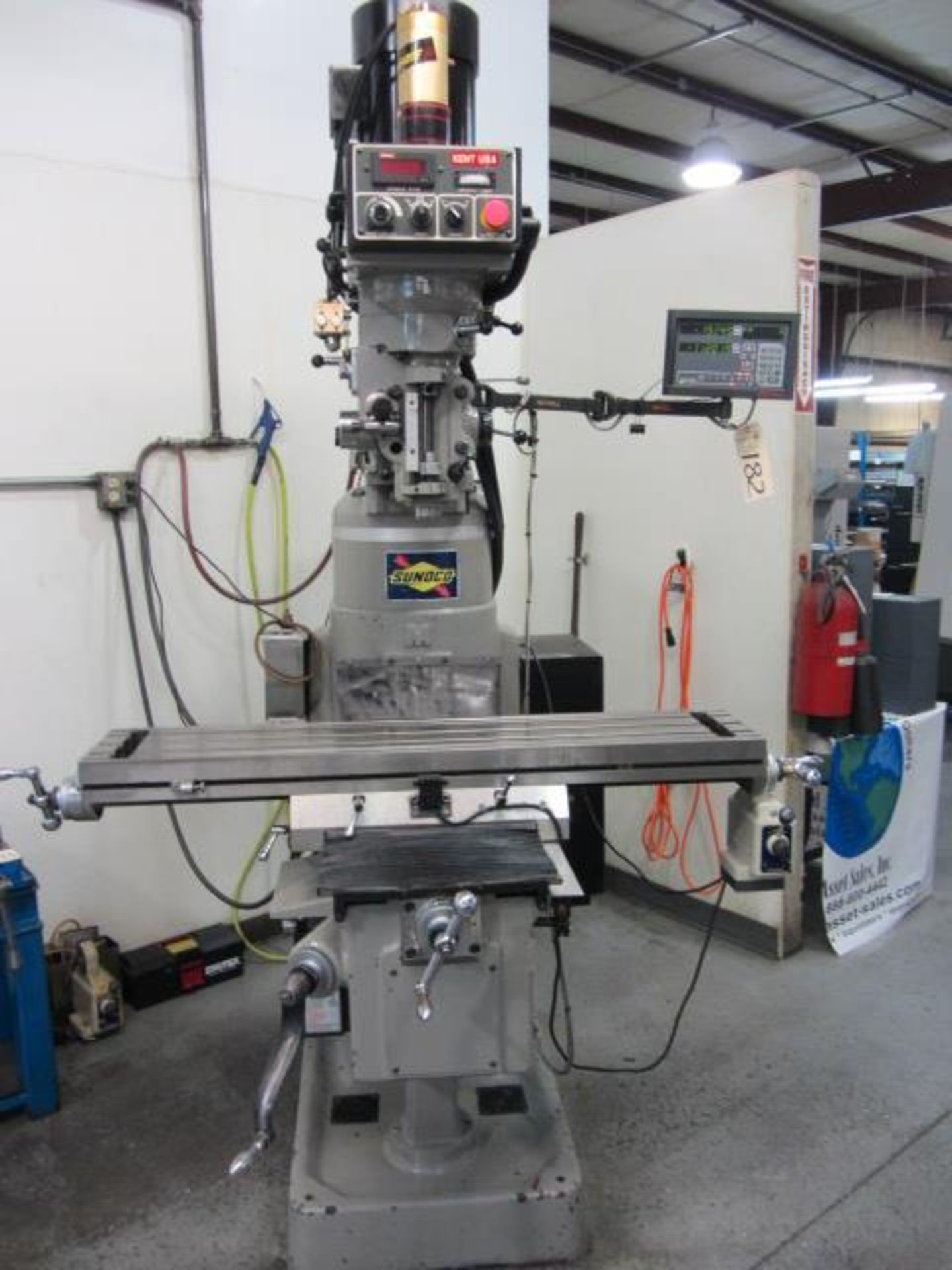 Kent USA Model KTM-3VKF Variable Speed Vertical Milling Machine with 10'' x 50'' Power Feed Table, - Image 4 of 10