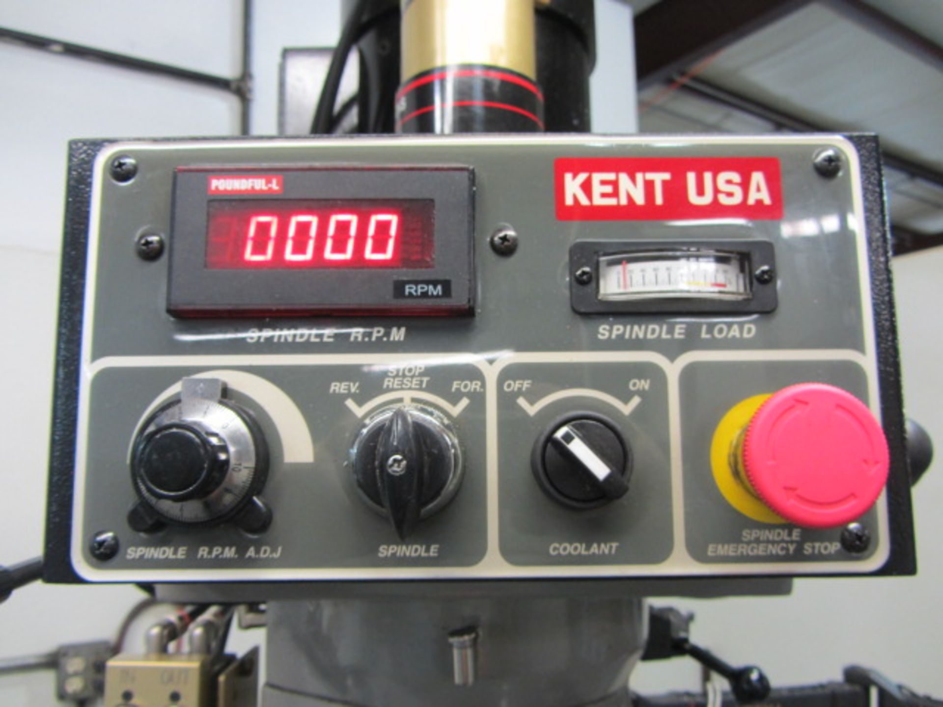 Kent USA Model KTM-3VKF Variable Speed Vertical Milling Machine with 10'' x 50'' Power Feed Table, - Image 6 of 10