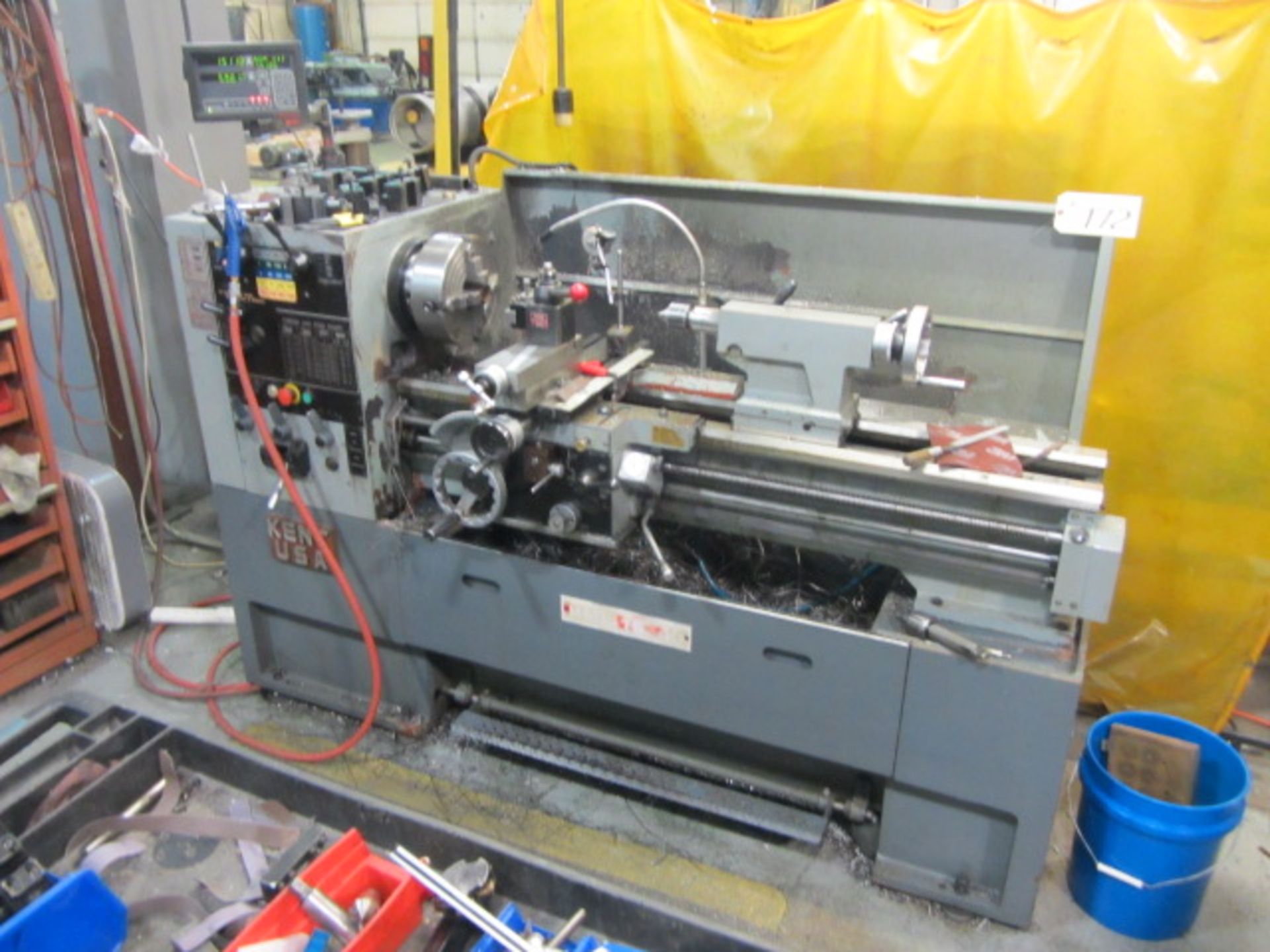 Kent USA Model RML-16X40 16'' x 40'' Engine Lathe with 10'' Diameter 4-Jaw Chuck, 2'' Spindle