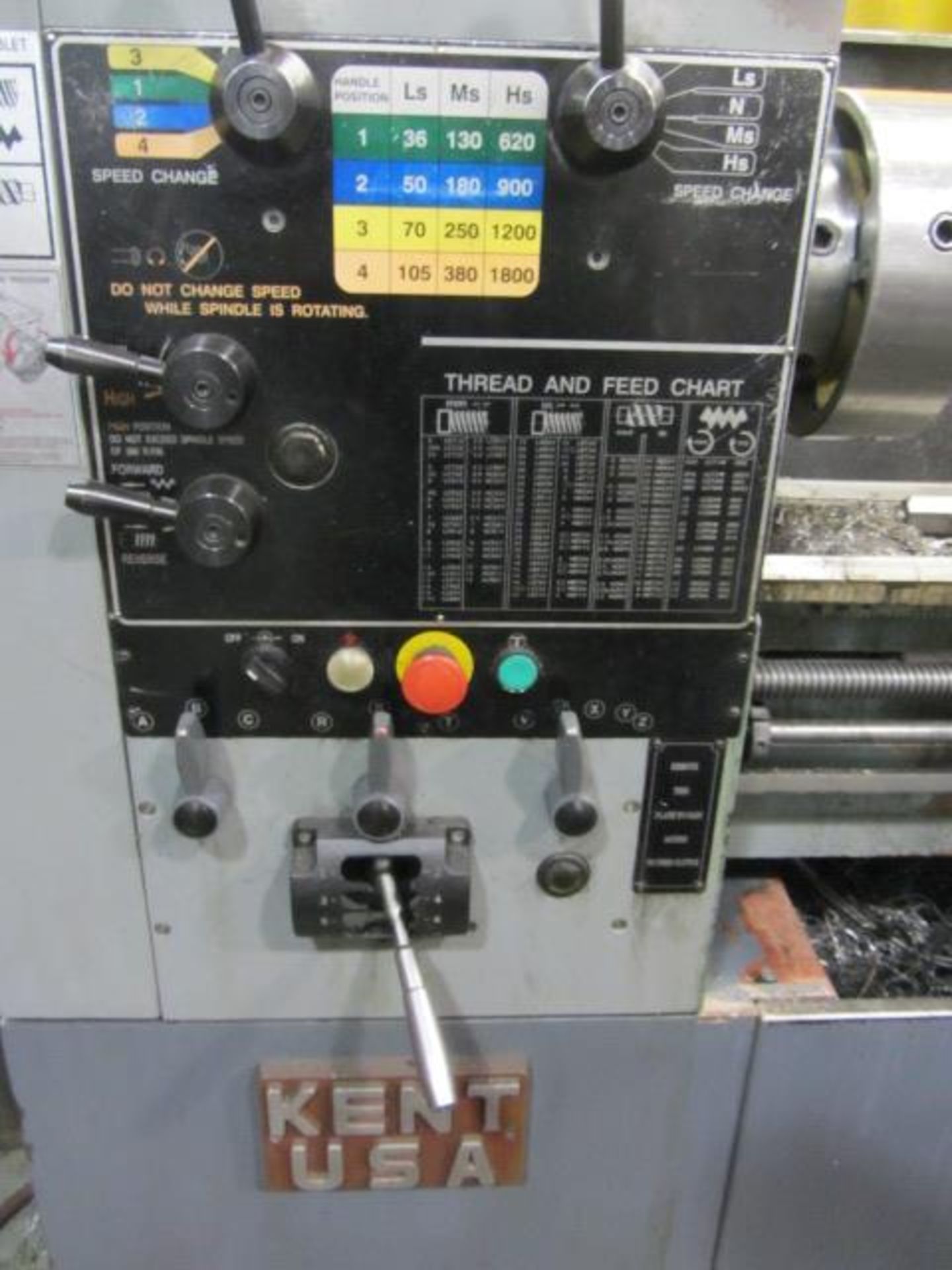 Acra-Turn Model 24X120 24'' x 120'' Engine Lathe with 19'' Diameter 4-Jaw Chuck, 16'' Diameter 3-Jaw - Image 4 of 6