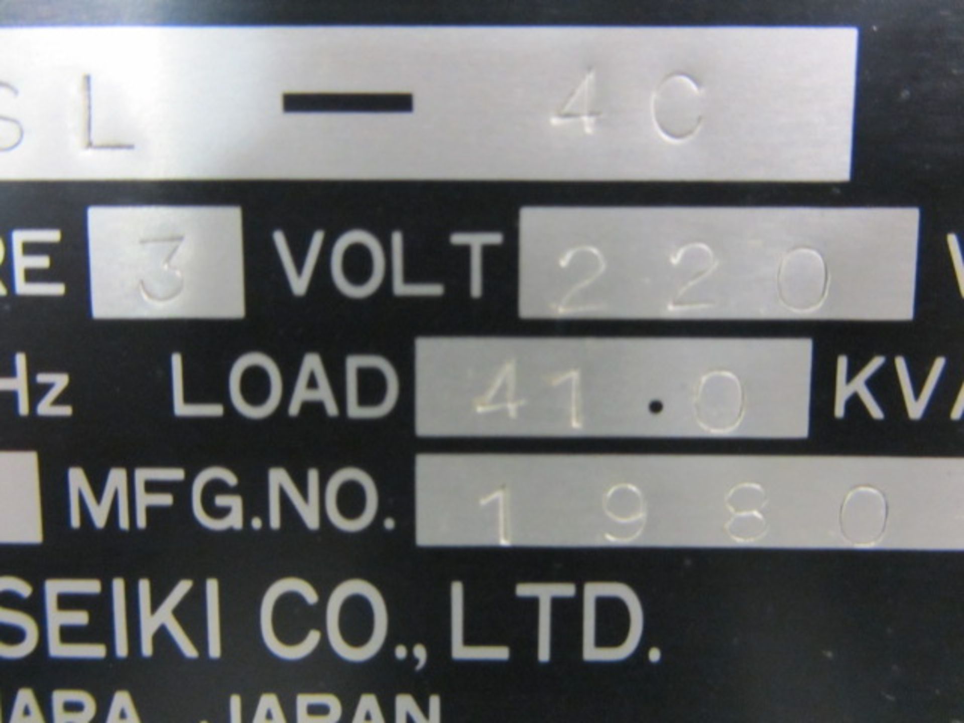 Mori Seiki SL-4 CNC Turning Center with 12'' 3-Jaw Power Chuck, 30'' Max Distance to Tailstock, - Bild 9 aus 10