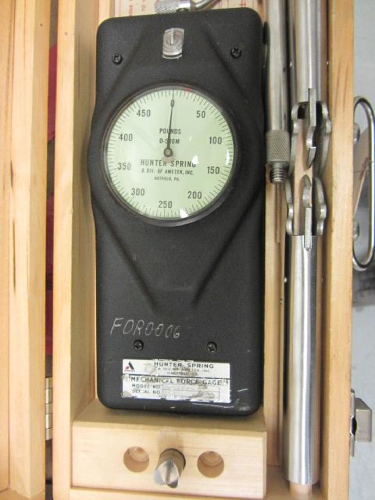 Hunter Spring D-500-M Force Gauge