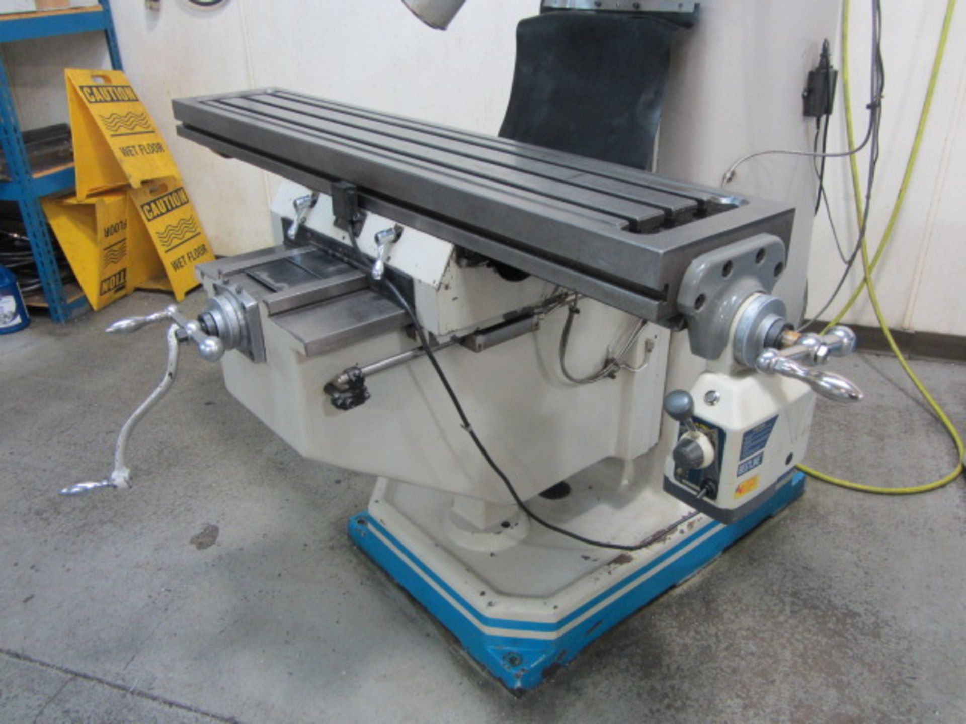 Acra Model AM-3V Variable Speed Vertical Milling Machine with 10'' x 54'' Power Feed Table, R-8 - Image 8 of 9