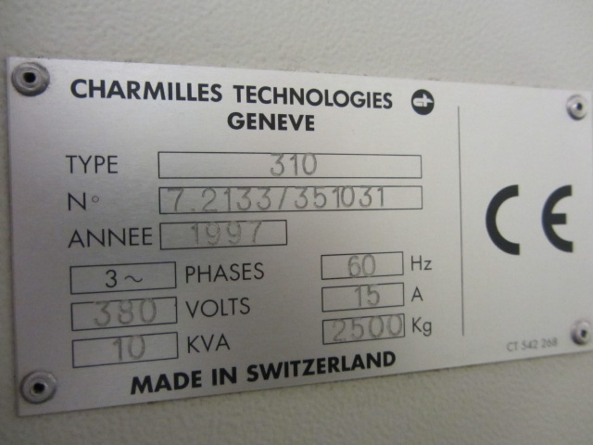 Charmilles Robofil 310 CNC Wire EDM Machine with 33.5'' x 19.5'' x 15.7'' Max Work Piece Dimensions, - Image 11 of 11