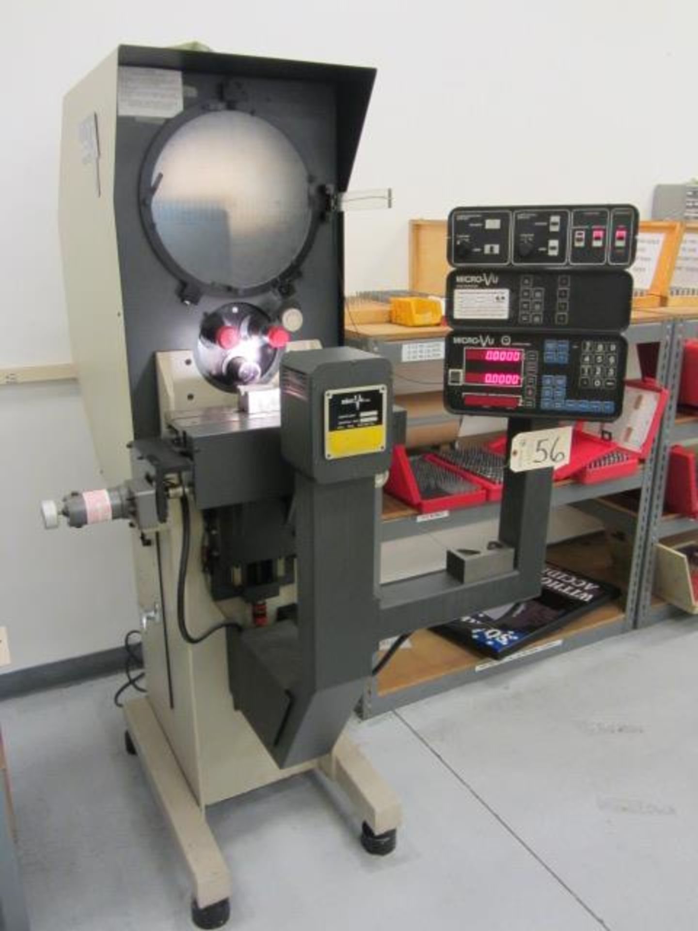 Microvu Model Century 2014 14'' Optical Comparator with Micro-VU Q-16 Computer Control, Edge