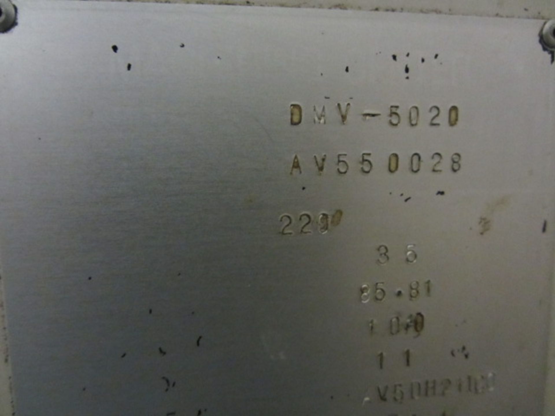 Daewoo / Doosan Diamond DMV5020 CNC Vertical Machining Center with 55'' x 19-1/2'' Table, #40 - Image 8 of 8