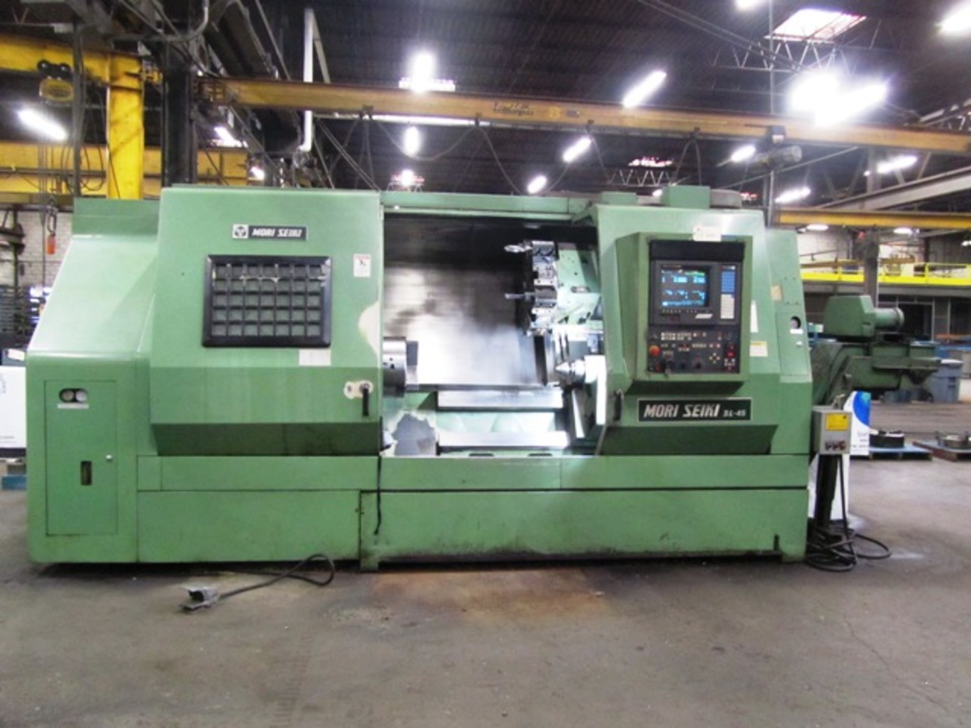 Mori Seiki SL-45B/1000 CNC Turning Center with 15'' 3-Jaw Chuck, 26.4'' Swing Over Bed, 46.5'' - Image 3 of 4