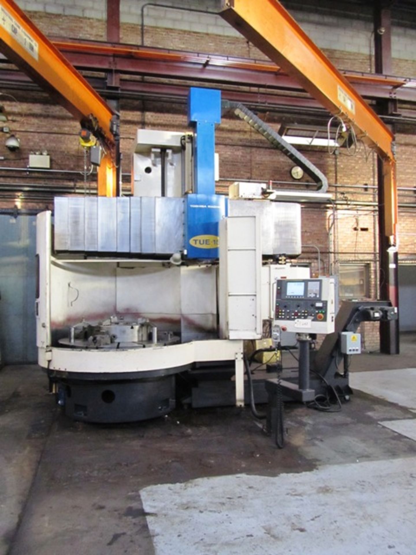 Toshiba TUE-15 12-ATC CNC Vertical Boring Mill with 59.05'' Table, 4-Jaw Chuck, 70.86'' Turning - Image 3 of 6
