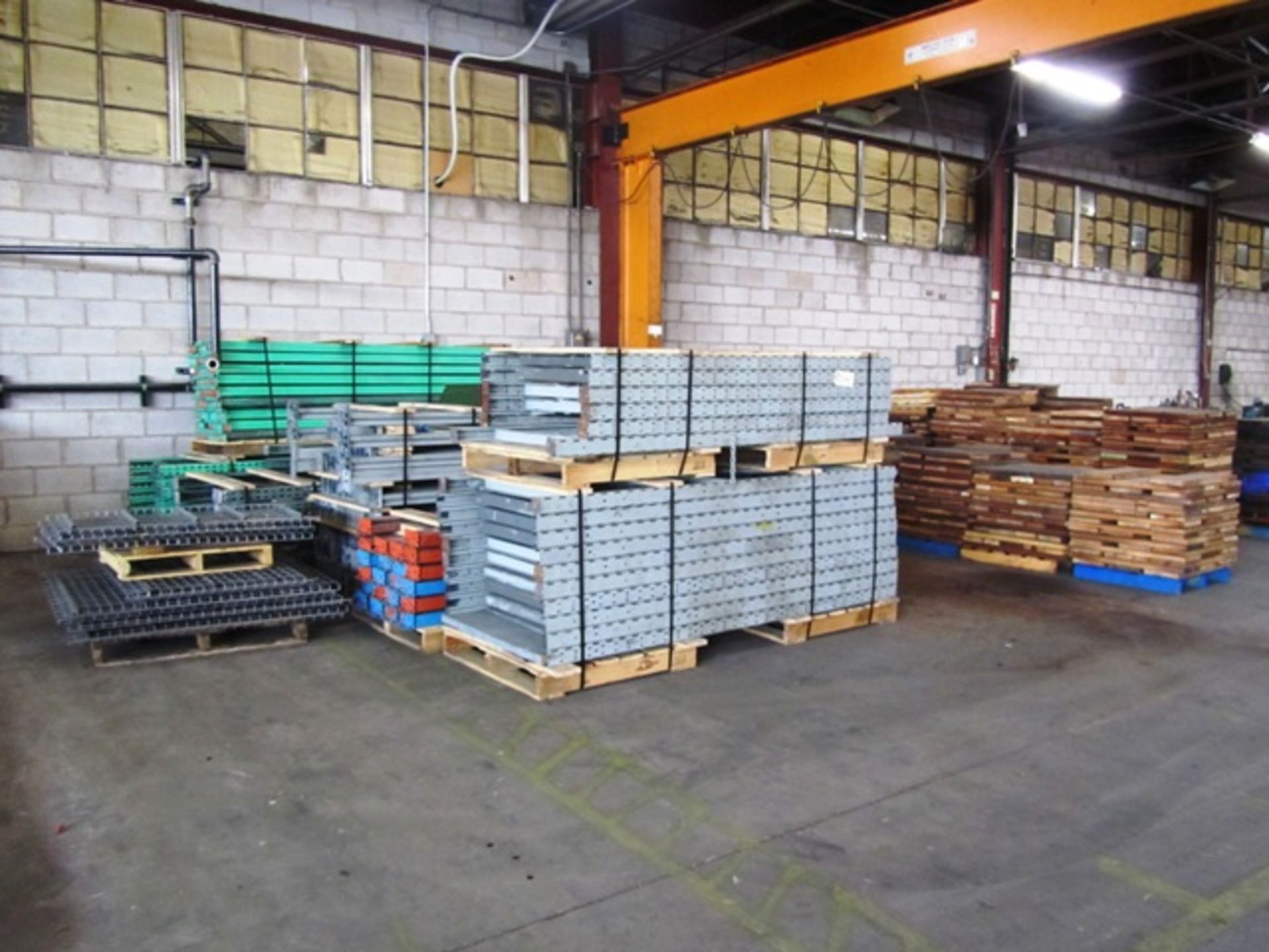 Approx (16) Sections of Assorted Pallet Racking (disassembled)