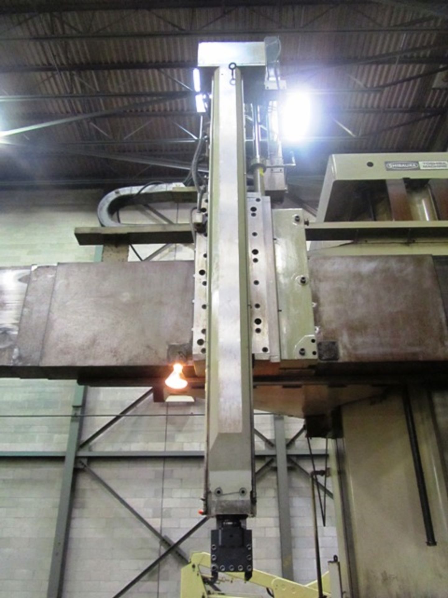 Toshiba TSS/30/55B CNC Vertical Boring Mill with Openside, 12-ATC, 118.11'' Table, 4-Jaw Chuck, - Image 6 of 7