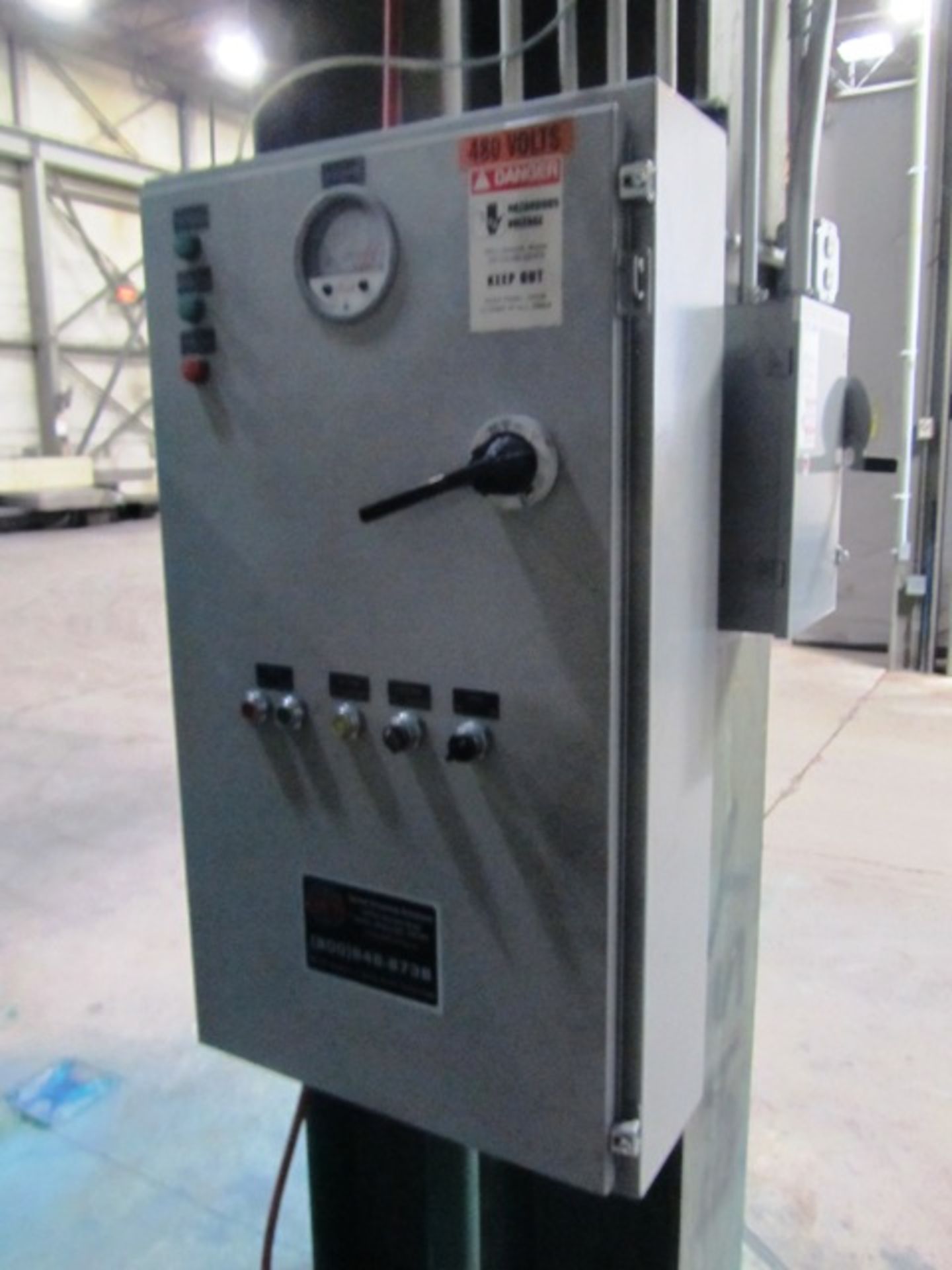 Global 14'D x 12'W x 8'H 2-Door Finishing Blast Booth with Lights, Start & Stop Push Button Control - Image 2 of 2