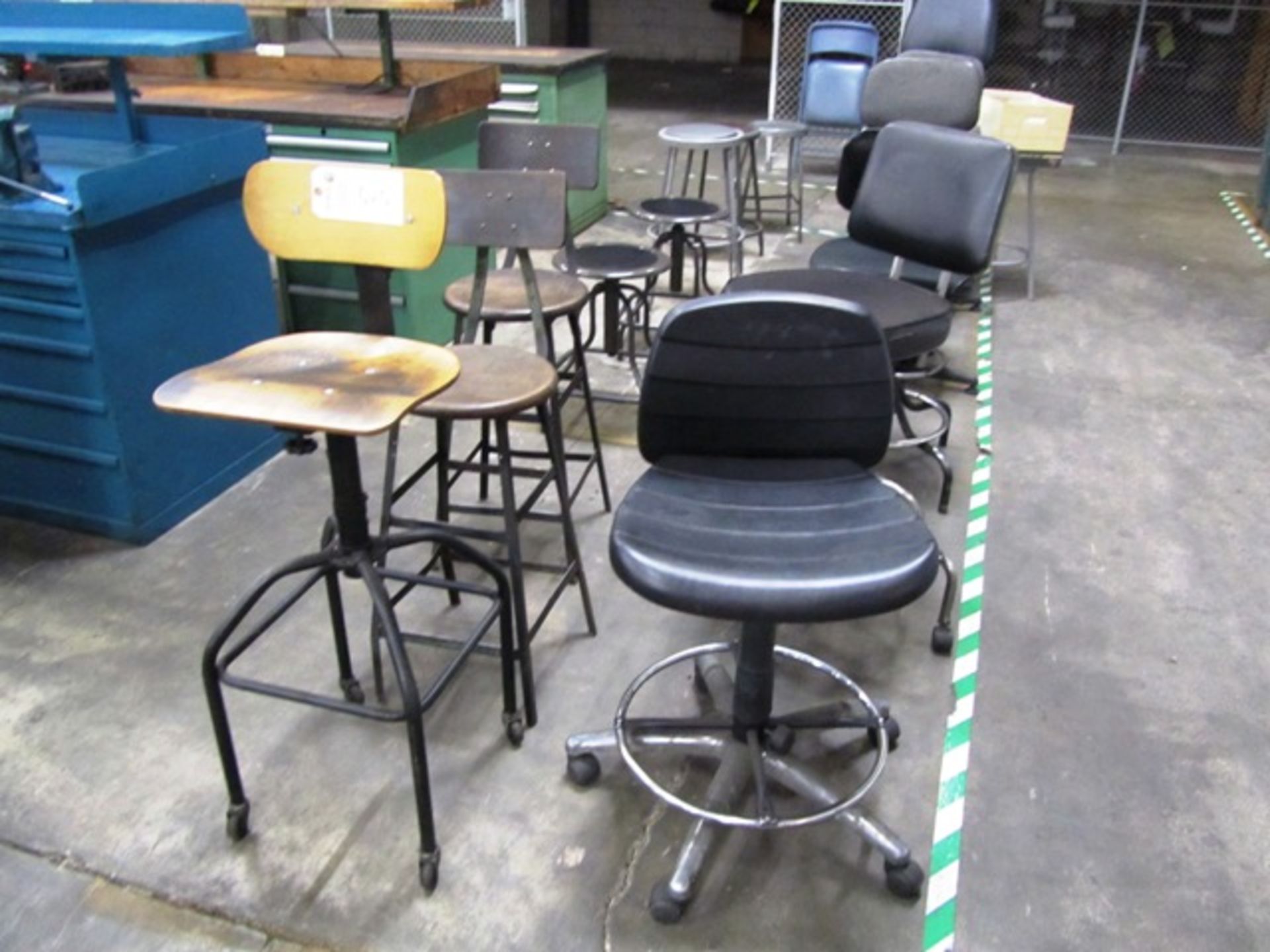 Assorted Shop Stools & Chairs