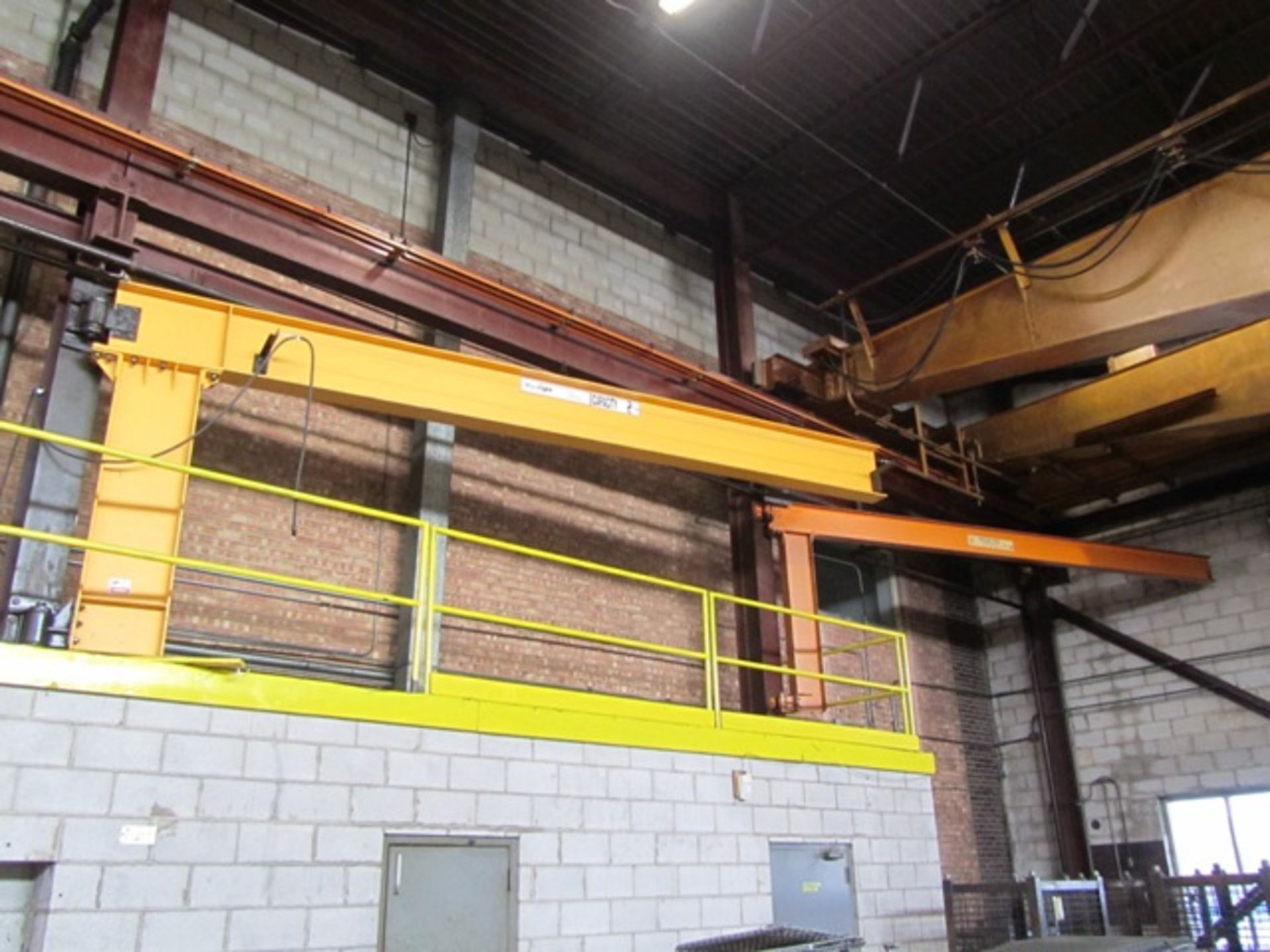 (1) Wynright 2 Ton & (1) Industrial Crane 1/2 Ton Wall Mounted Jibs (no hoists)